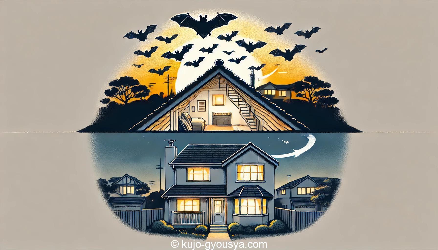 コウモリ 駆除 綾瀬