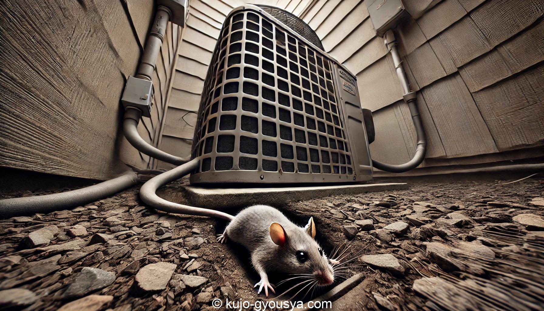 エアコン ネズミ 音