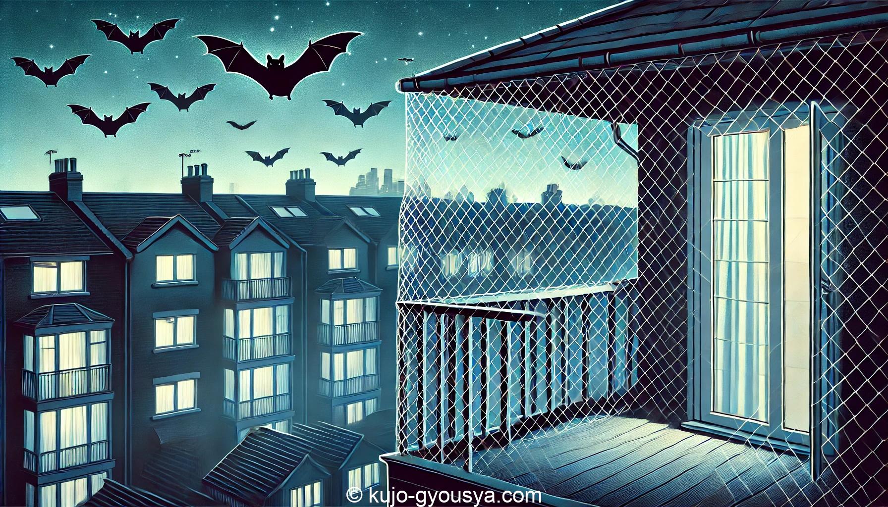 コウモリ ネット 対策