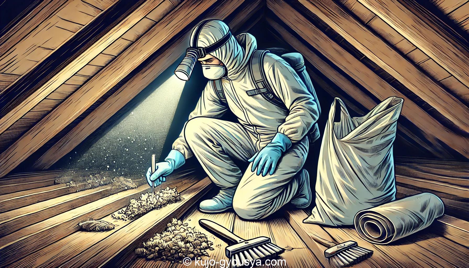 ネズミ ふん 屋根裏 掃除