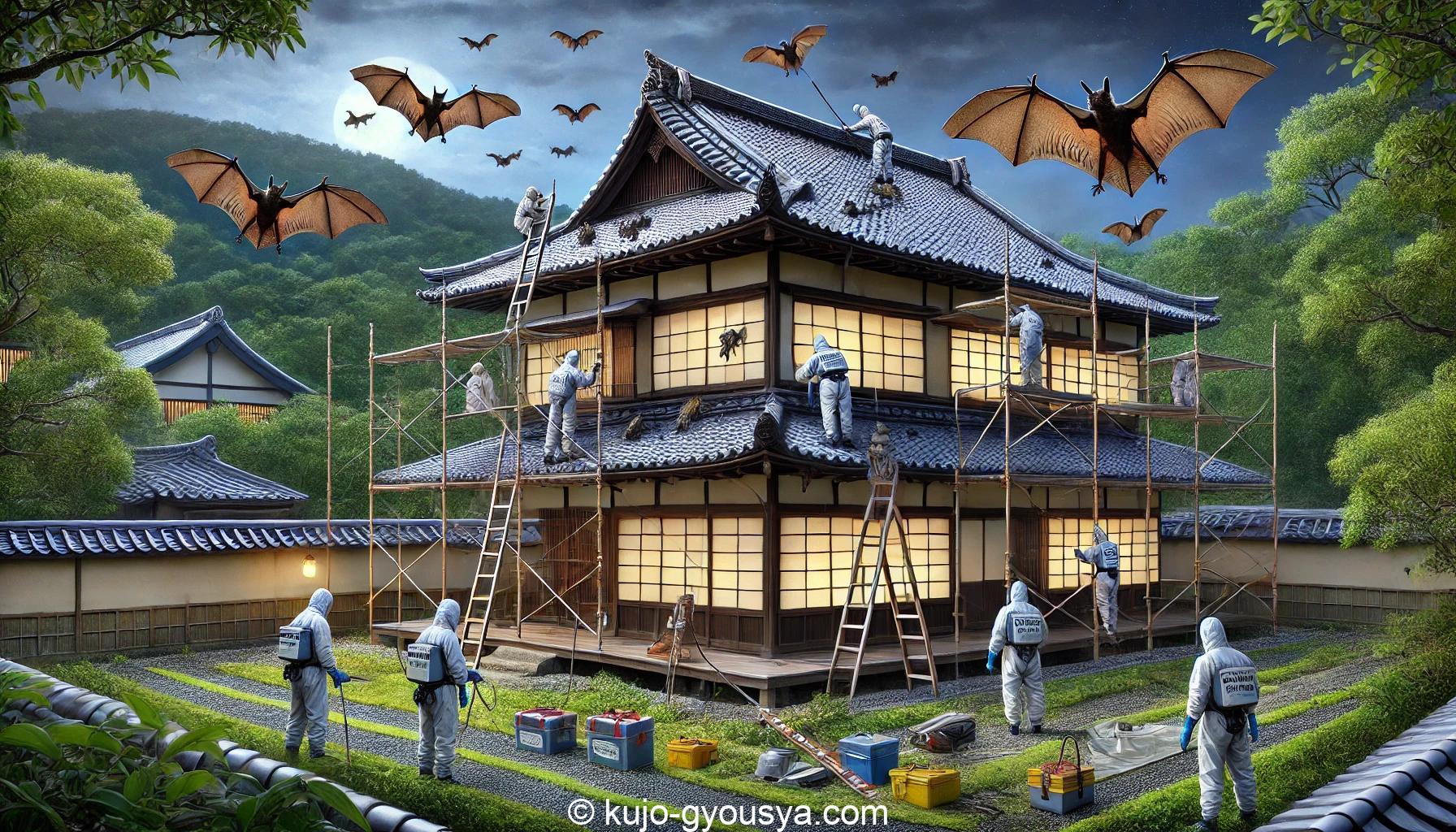 京都 コウモリ 駆除