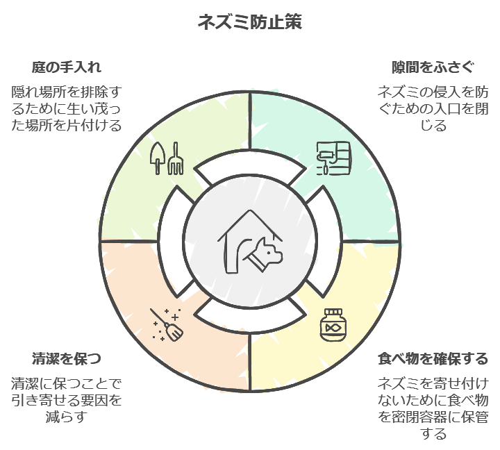 ネズミ防止策