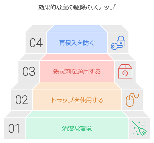 鼠駆除のステップ